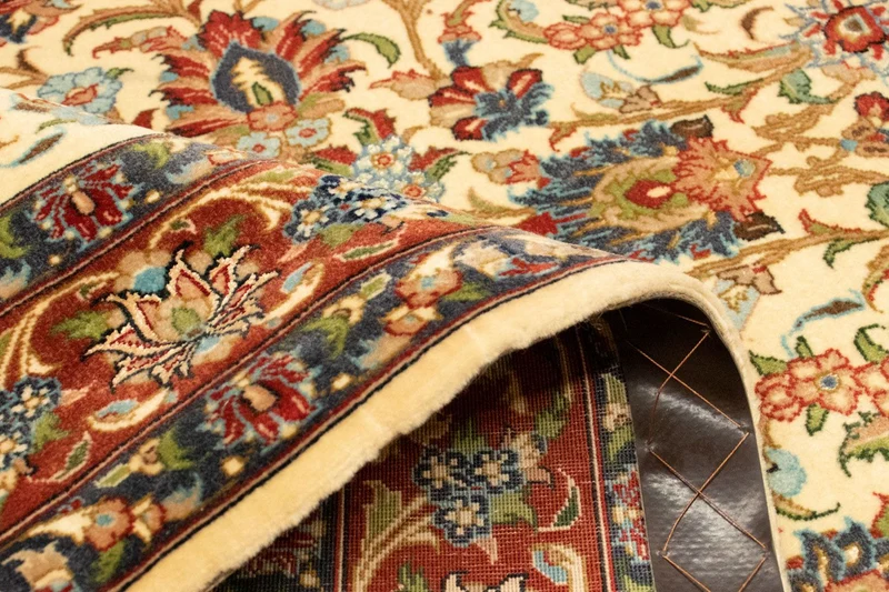 Ghom Teppich 102x160cm - Perserteppich - beige