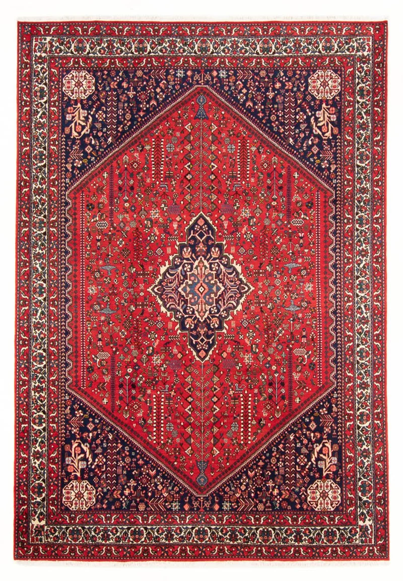 Abadeh Teppich 207x310cm - Perserteppich - rot