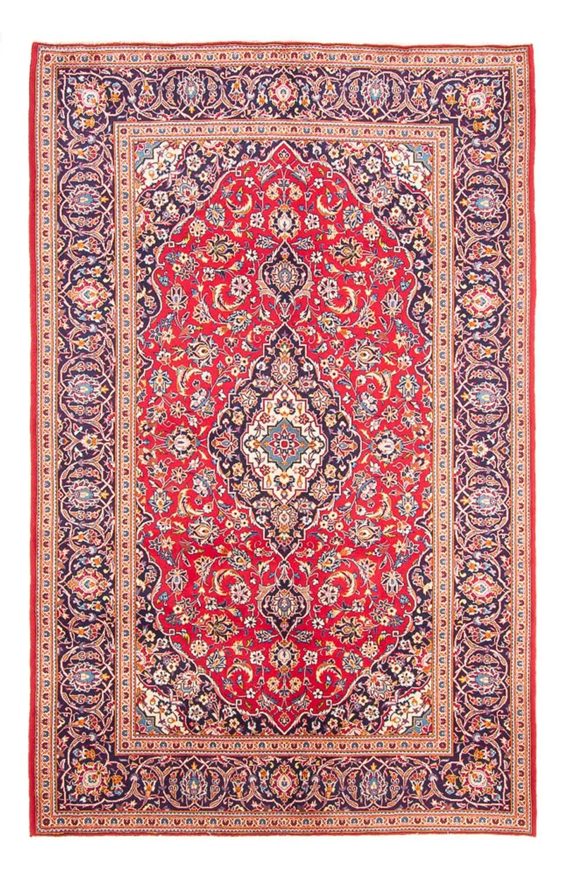 Keshan Teppich 200x294cm - Perserteppich - rot