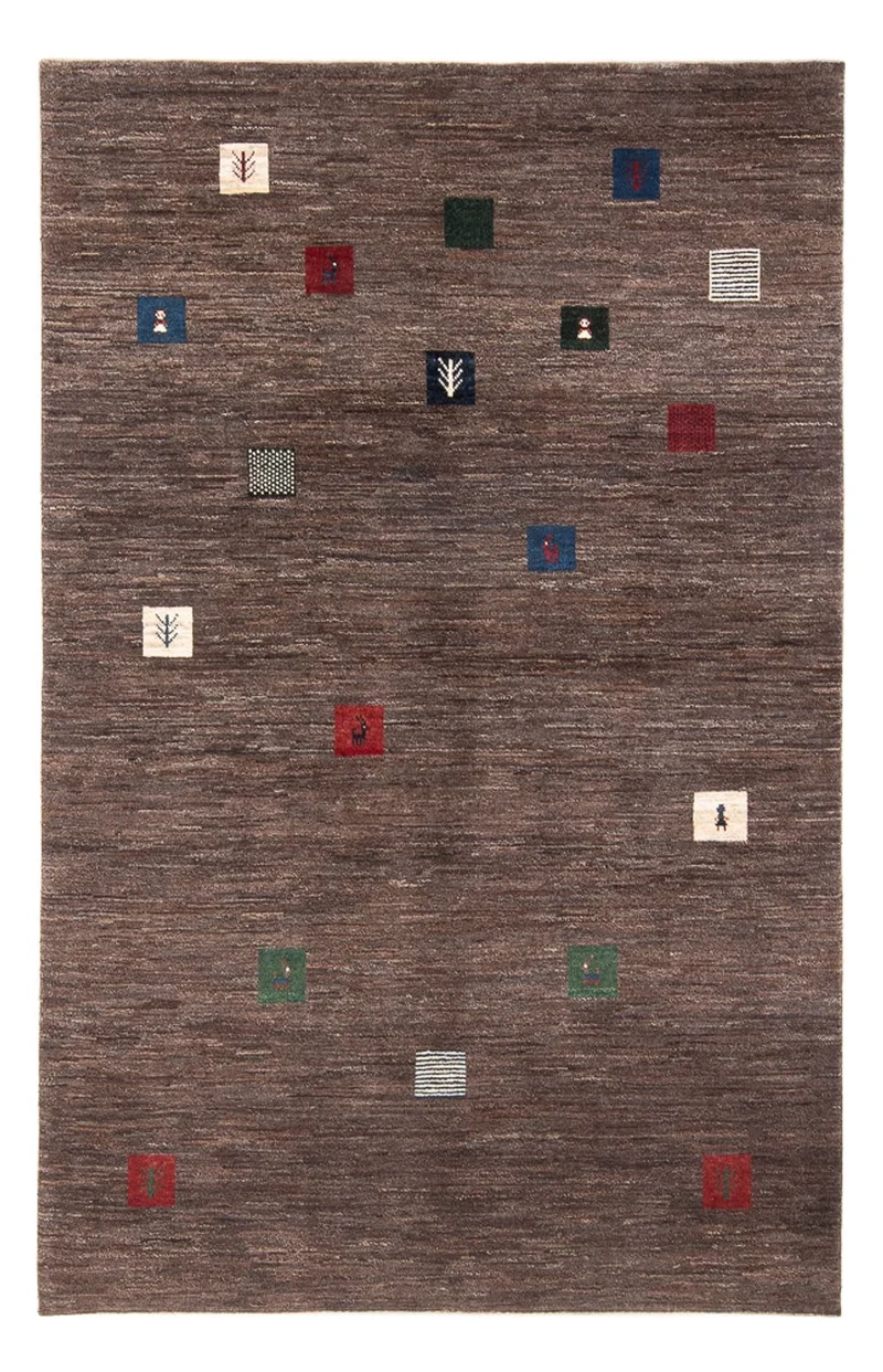 Gabbeh Persisch Teppich 170x243cm - Perserteppich Wollteppich - mehrfarbig
