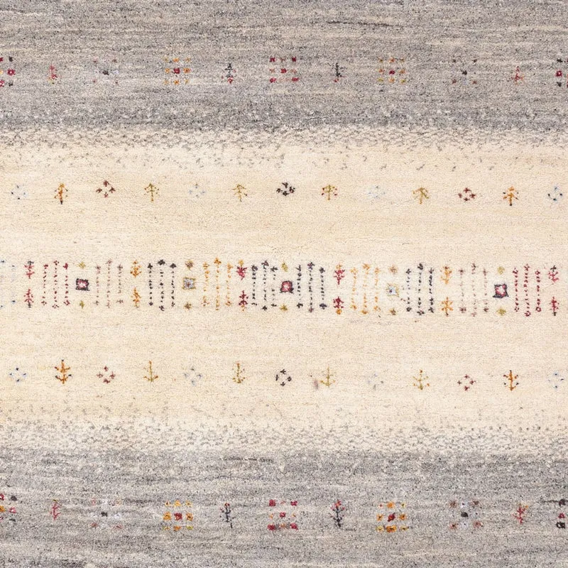 Indo Loribaft Teppich 166x245cm - Wollteppich - natur