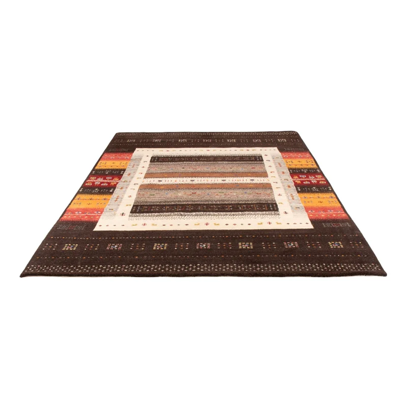 Indo Loribaft Teppich 169x240cm - Wollteppich - mehrfarbig