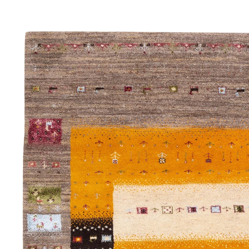 Gabbeh Teppich - Loribaft Indus - 170 x 240 cm - gold