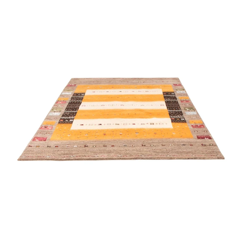 Gabbeh Teppich - Loribaft Indus - 170 x 240 cm - gold