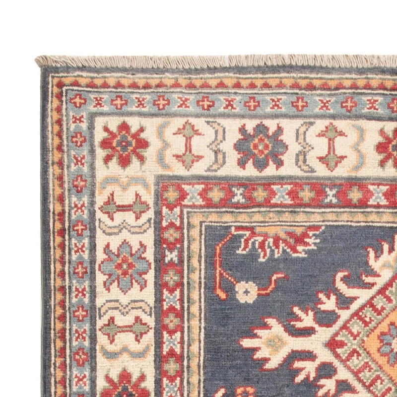 Kazak Teppich 97x148cm - Orientteppich - dunkelblau