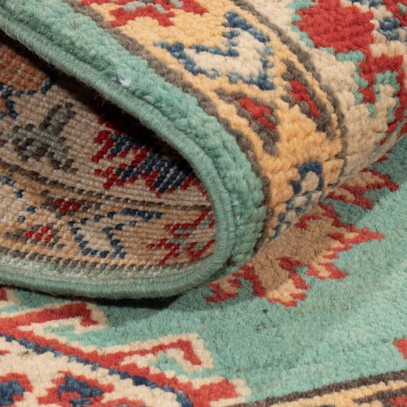 Kazak Teppich 91x150cm - Orientteppich - hellblau