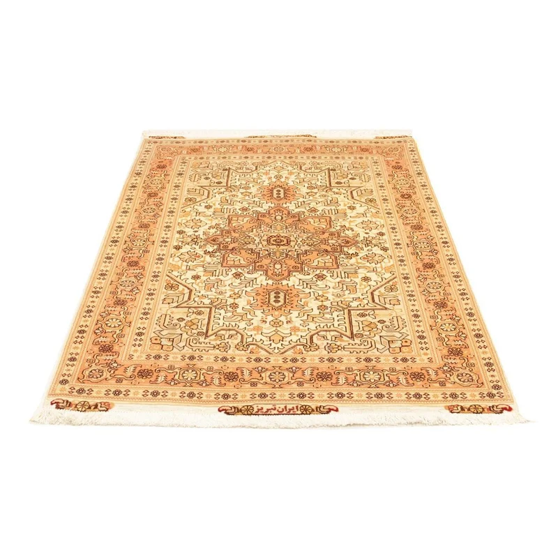 Täbriz - 50 Raj Teppich 100x155cm - Perserteppich - beige