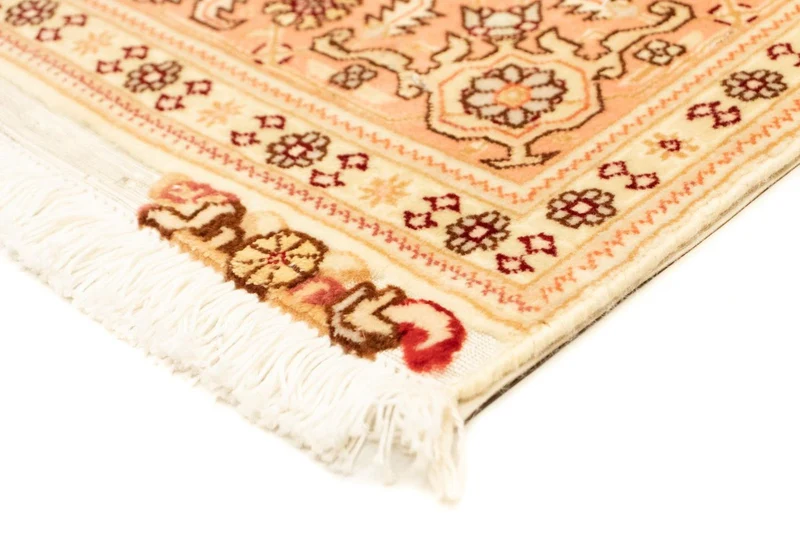 Täbriz - 50 Raj Teppich 100x155cm - Perserteppich - beige