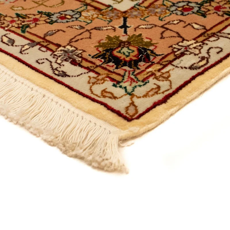 Täbriz - 50 Raj Teppich 103x150cm - Perserteppich - beige