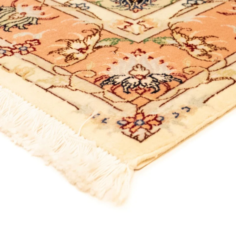 Täbriz - 50 Raj Teppich 103x150cm - Perserteppich - beige