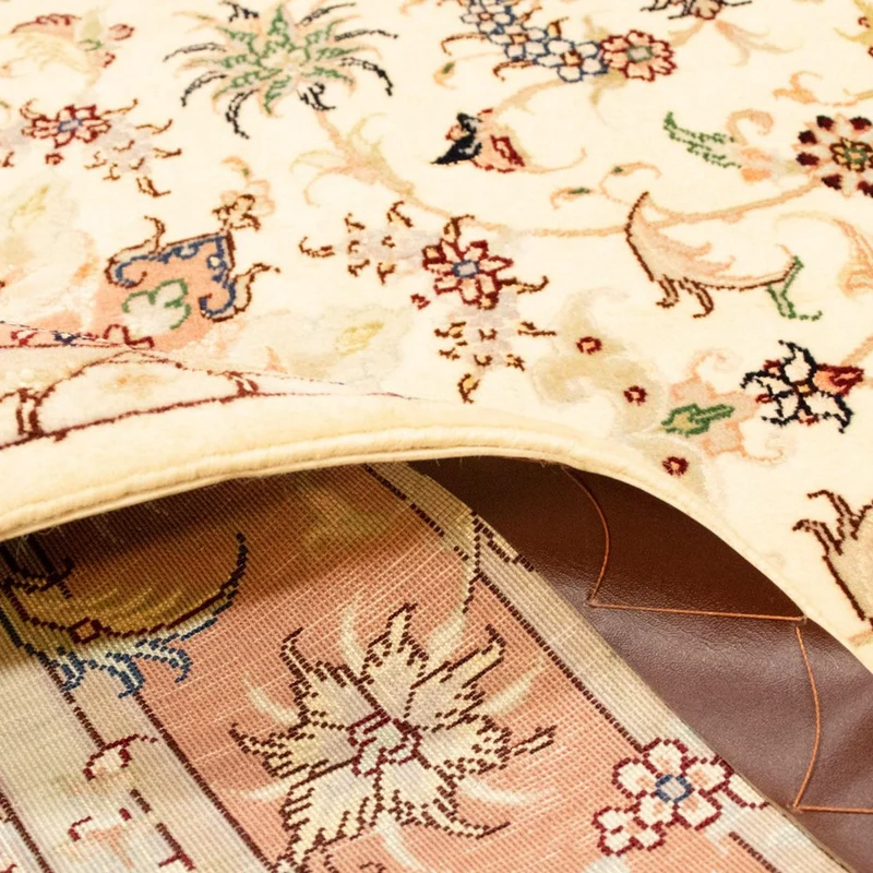 Täbriz - 50 Raj Teppich 103x150cm - Perserteppich - beige