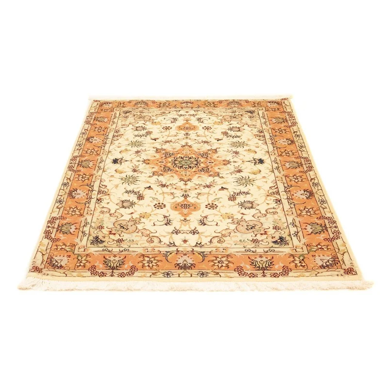 Täbriz - 50 Raj Teppich 103x150cm - Perserteppich - beige