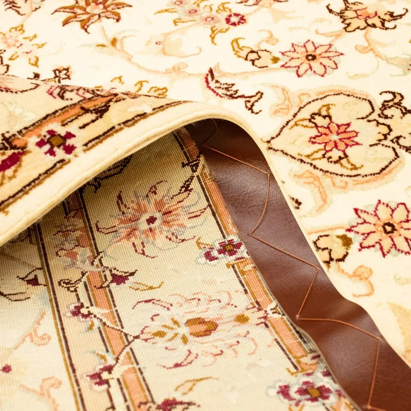 Täbriz - 50 Raj Teppich 100x155cm - Perserteppich - beige