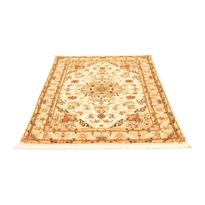 Täbriz - 50 Raj Teppich 100x155cm - Perserteppich - beige