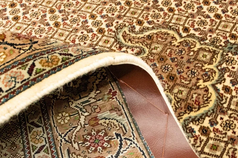 Täbriz - 50 Raj Teppich 100x154cm - Perserteppich - beige