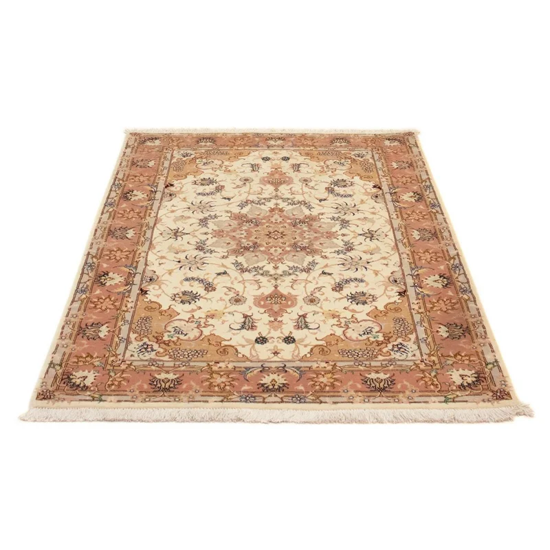 Täbriz - 50 Raj Teppich 100x154cm - Perserteppich - beige