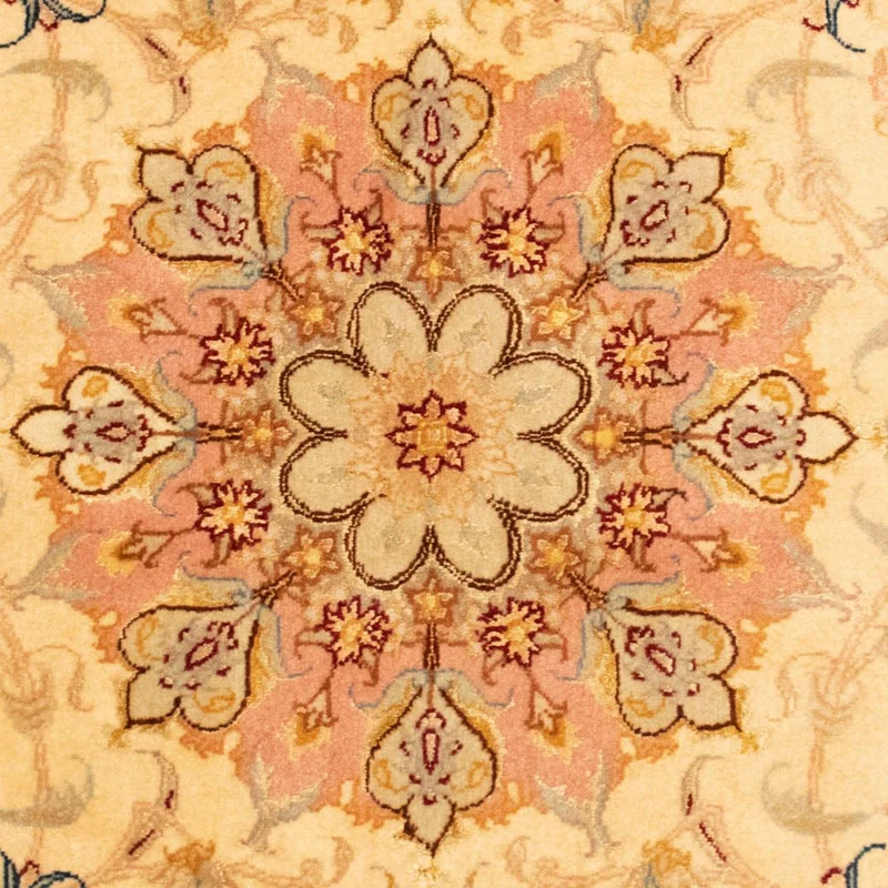 Täbriz - 50 Raj Teppich 100x154cm - Perserteppich - beige