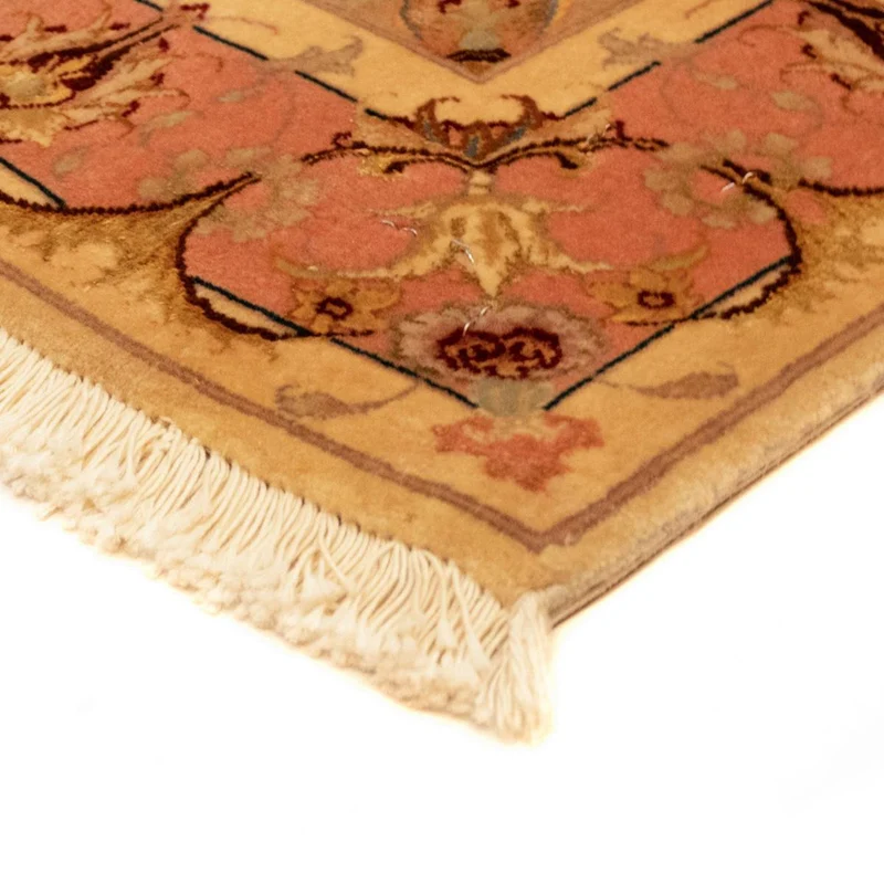 Täbriz - 50 Raj Teppich 100x154cm - Perserteppich - beige