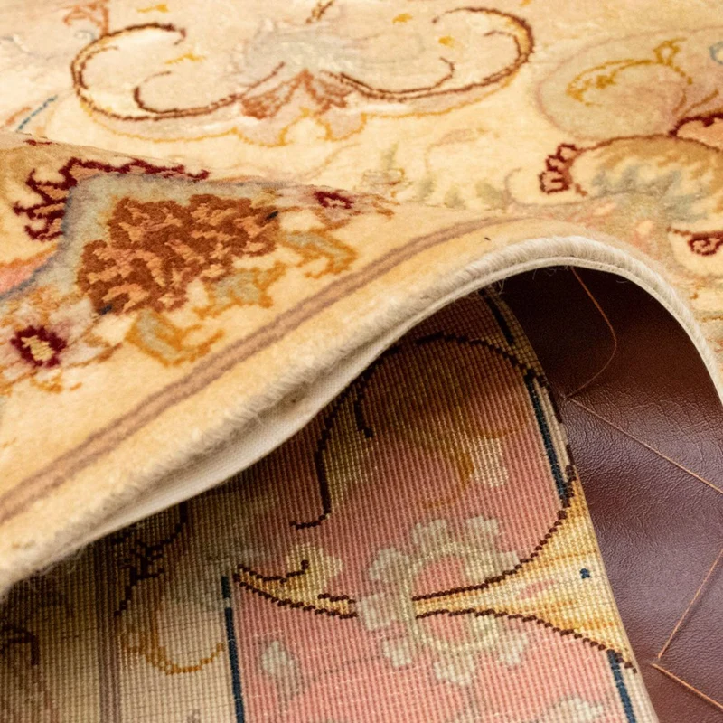 Täbriz - 50 Raj Teppich 100x154cm - Perserteppich - beige