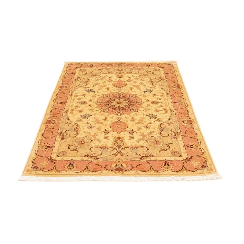 Täbriz - 50 Raj Teppich 100x154cm - Perserteppich - beige