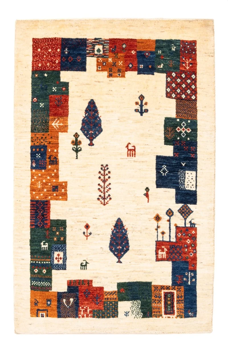 Loribaft Teppich Perser 85x130cm - Orientteppich - mehrfarbig