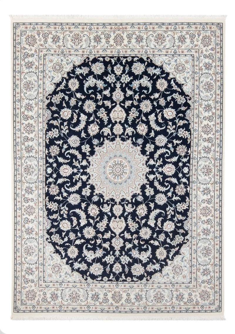 Nain - 6La Teppich 150x202cm - Perserteppich - dunkelblau