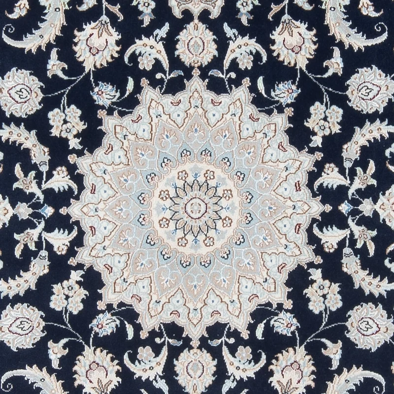 Nain - 6La Teppich 150x202cm - Perserteppich - dunkelblau