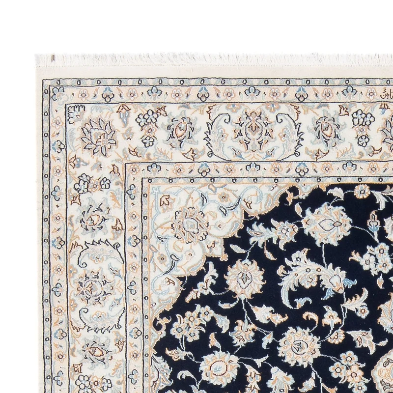 Nain - 6La Teppich 148x205cm - Perserteppich - dunkelblau