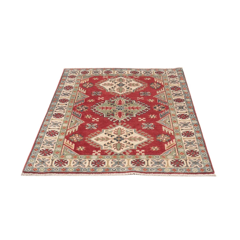 Kazak Teppich 101x131cm - Orientteppich - rot
