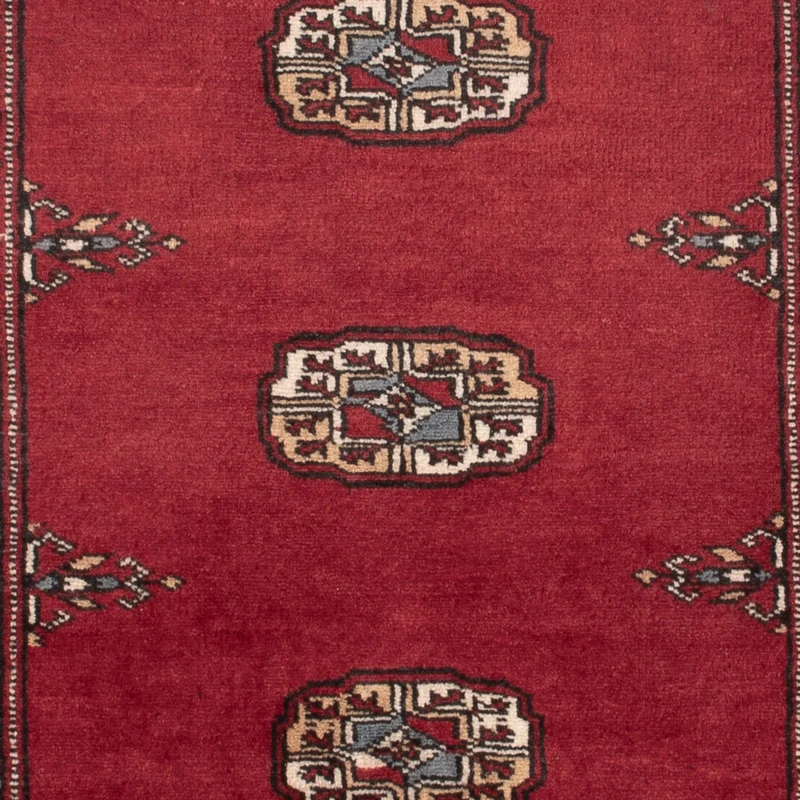 Pakistan Teppich 89x132cm - Orientteppich - rot