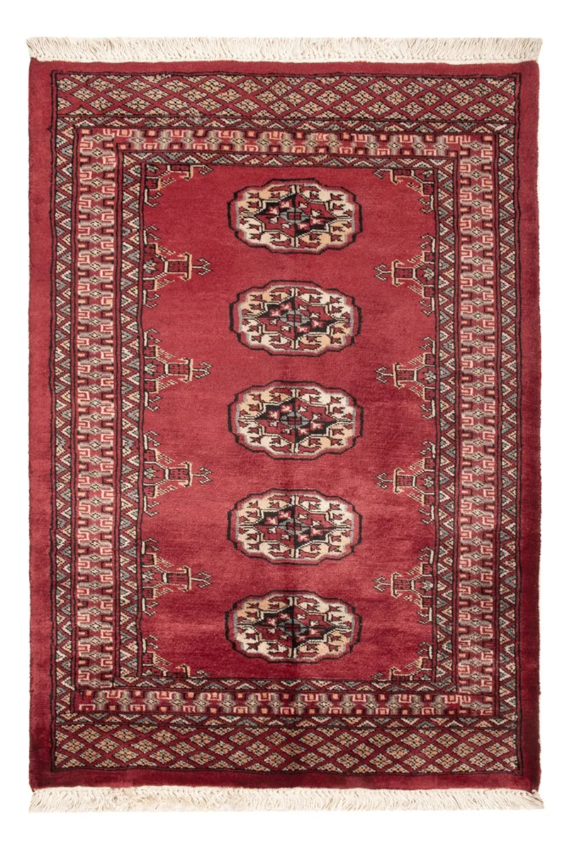 Pakistan Teppich 80x117cm - Orientteppich - rot