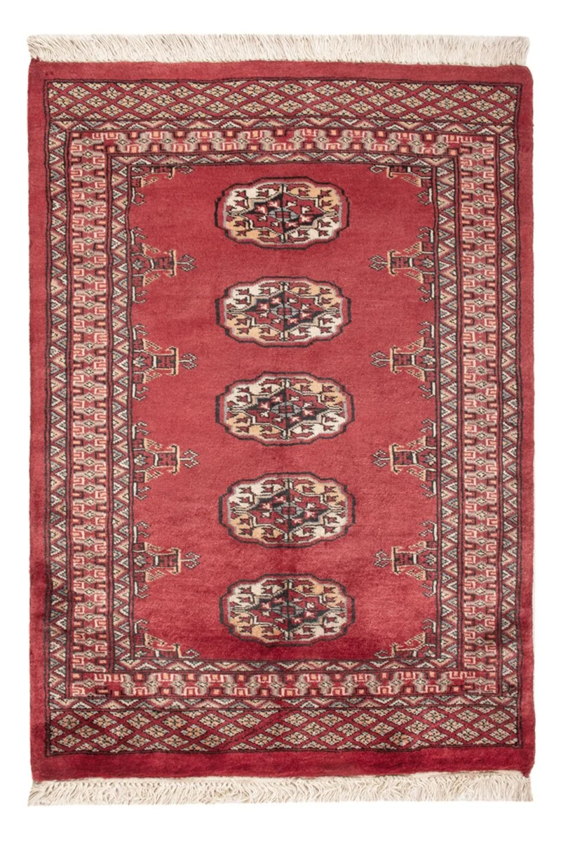 Pakistan Teppich 79x114cm - Orientteppich - rot