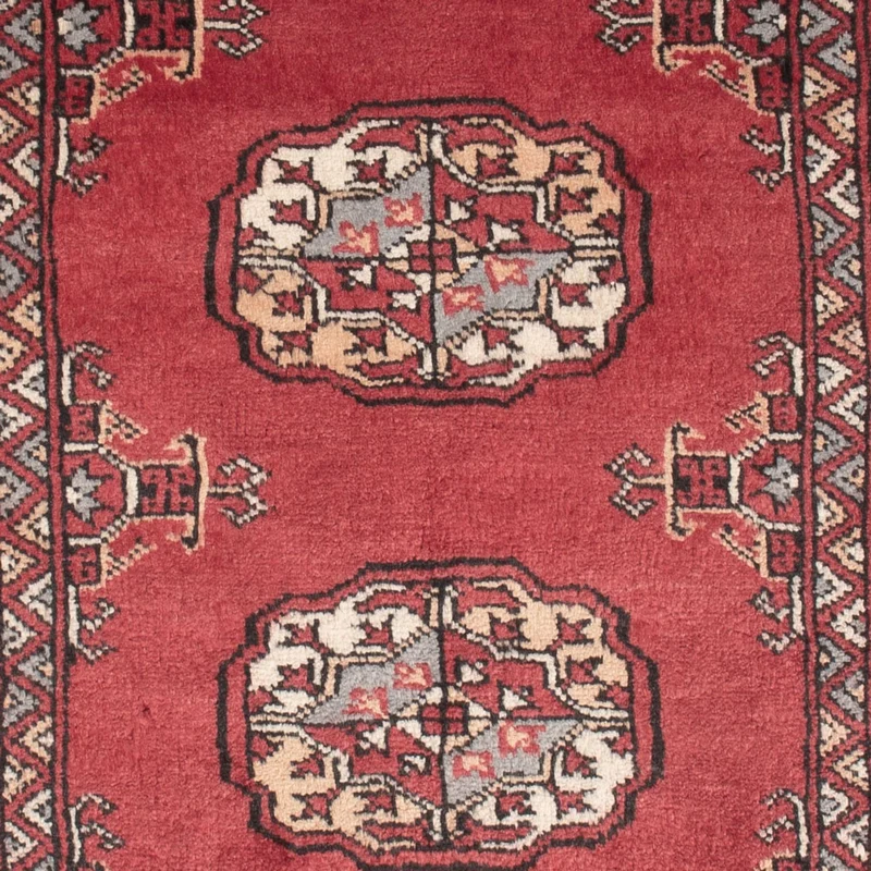Pakistan Teppich 78x124cm - Orientteppich - rot