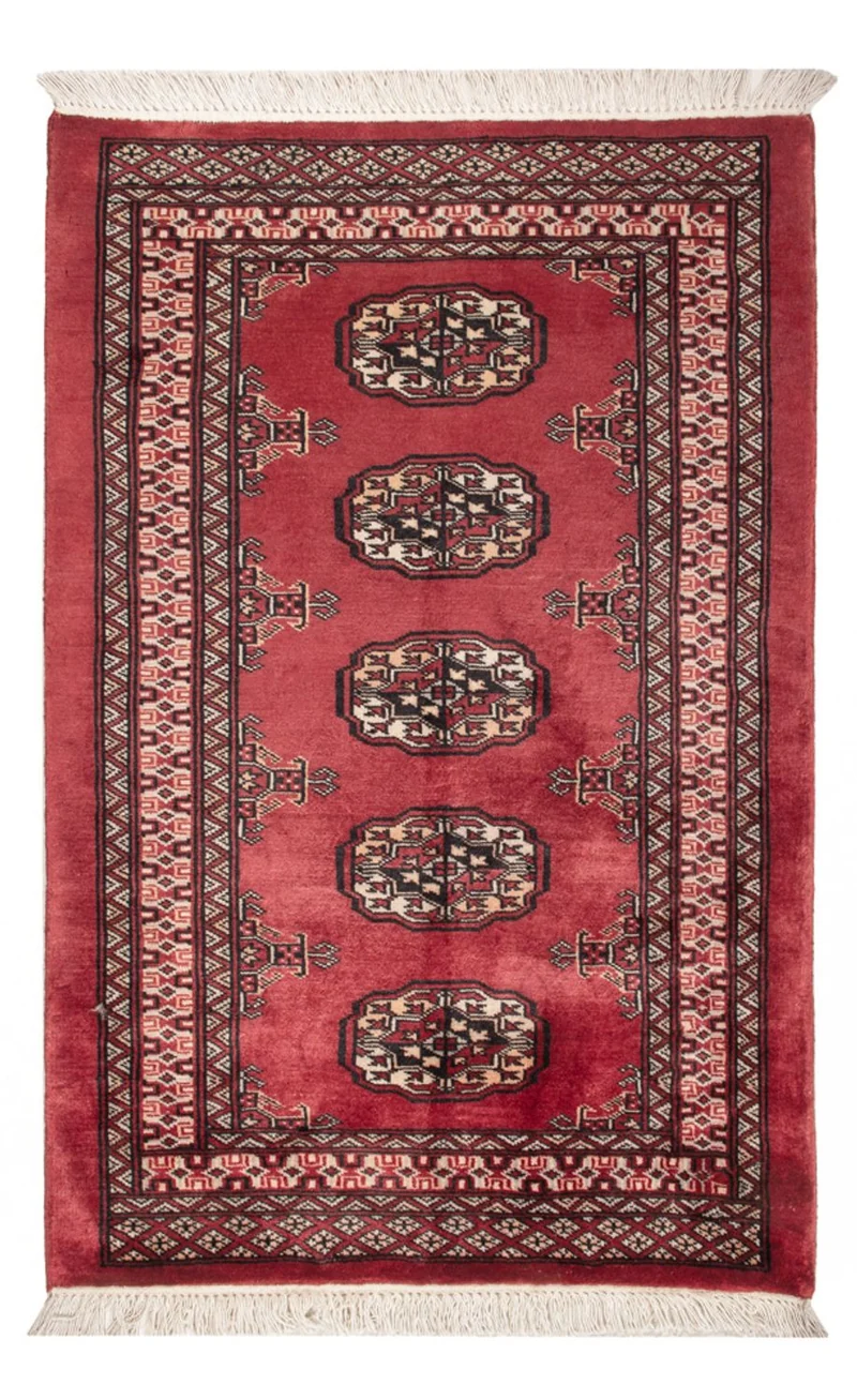 Pakistan Teppich 80x120cm - Orientteppich - rot