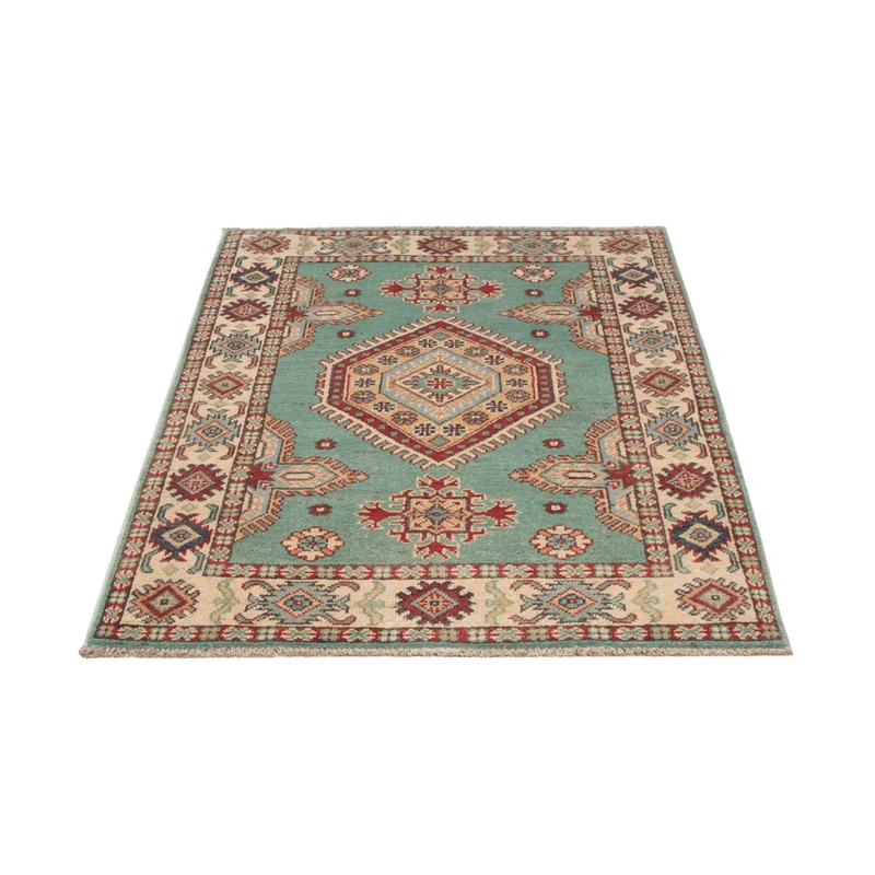 Kazak Teppich 82x123cm - Orientteppich - türkis