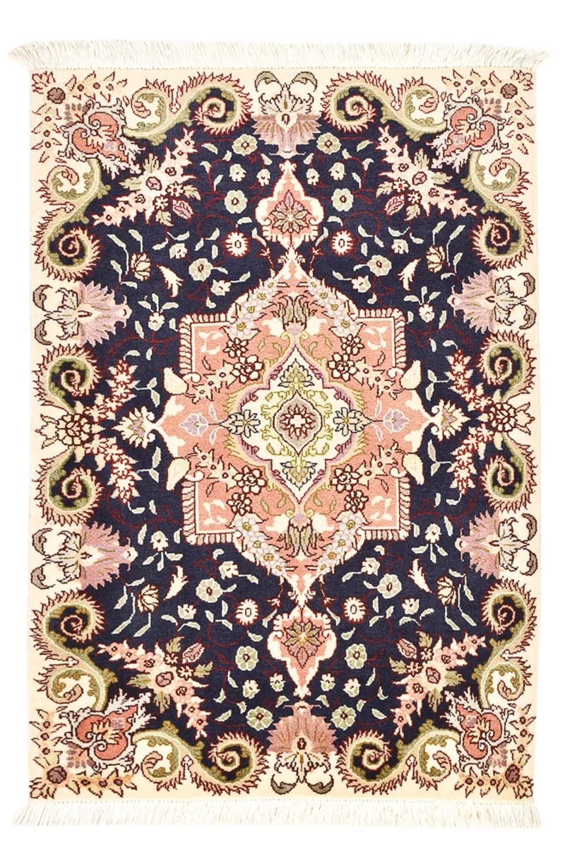 Täbriz - 50 Raj Teppich 60x92cm - Perserteppich - mehrfarbig