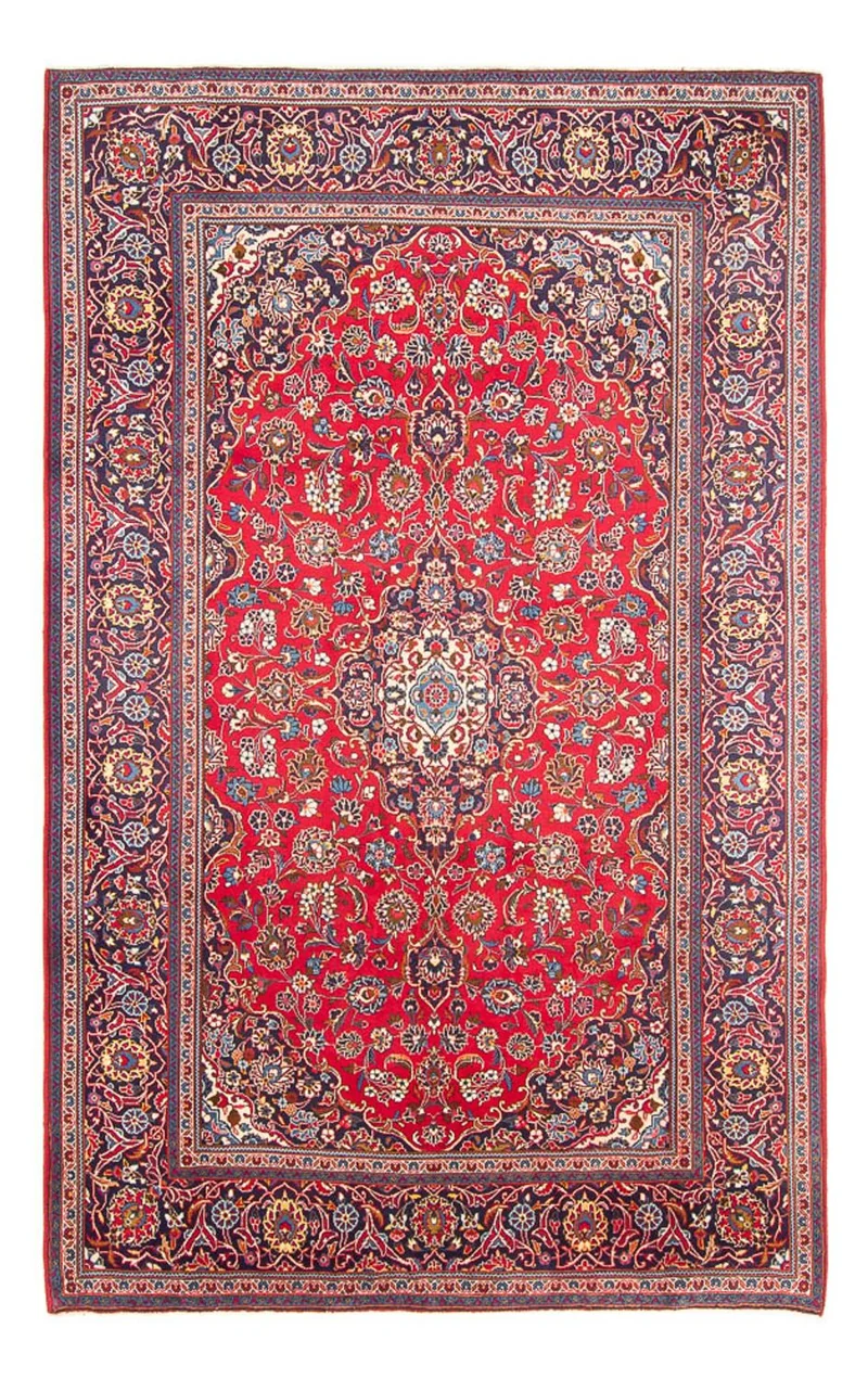 Keshan Teppich 194x294cm - Perserteppich - rot
