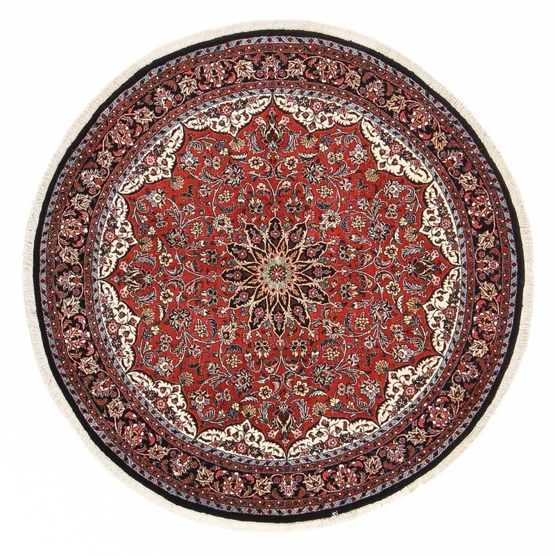Bidjar - Zanjan Teppich 150x150cm - Perserteppich - rot