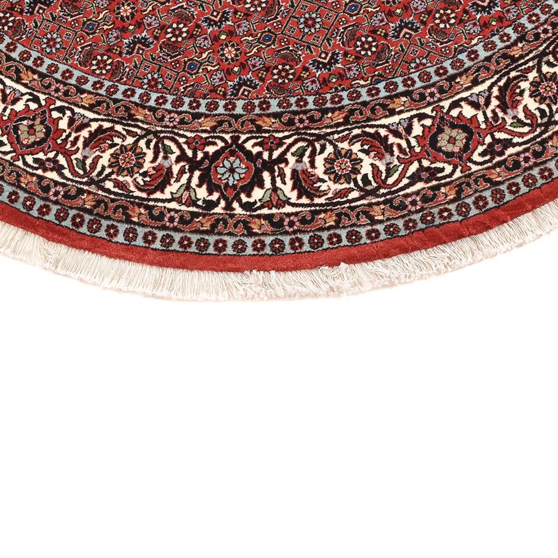 Bidjar - Zanjan Teppich 150x150cm - Perserteppich - dunkelrot
