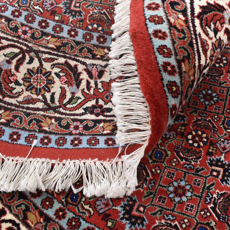 Bidjar - Zanjan Teppich 150x150cm - Perserteppich - dunkelrot