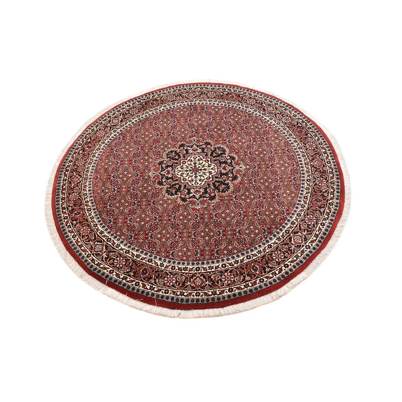 Perserteppich - Bidjar rund - 150 x 150 cm - dunkelrot