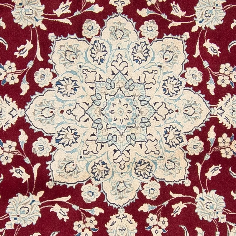 Nain Teppich 245x245cm - Perserteppich - dunkelrot