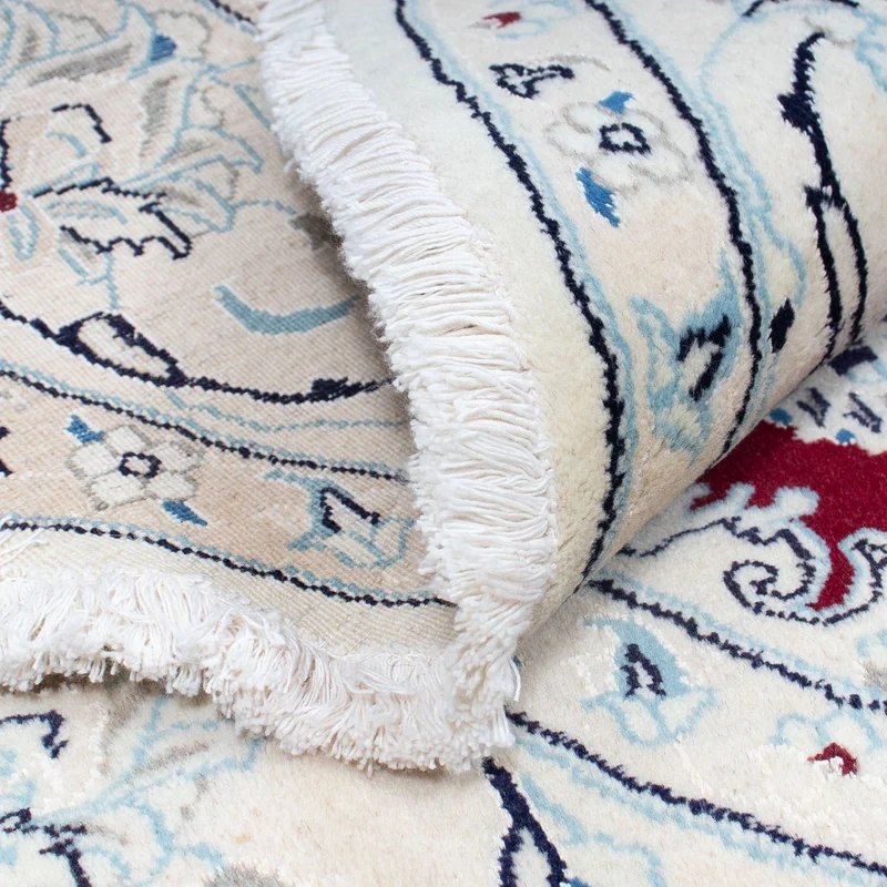 Nain Teppich 245x245cm - Perserteppich - dunkelrot