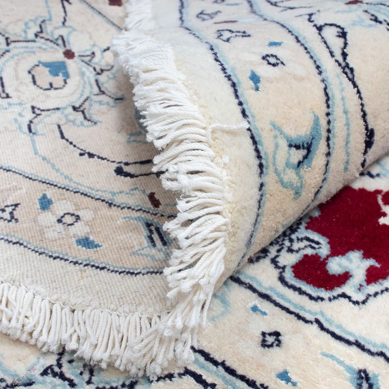 Nain Teppich 245x245cm - Perserteppich - dunkelrot
