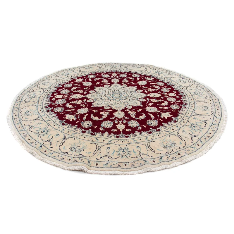 Nain Teppich 245x245cm - Perserteppich - dunkelrot