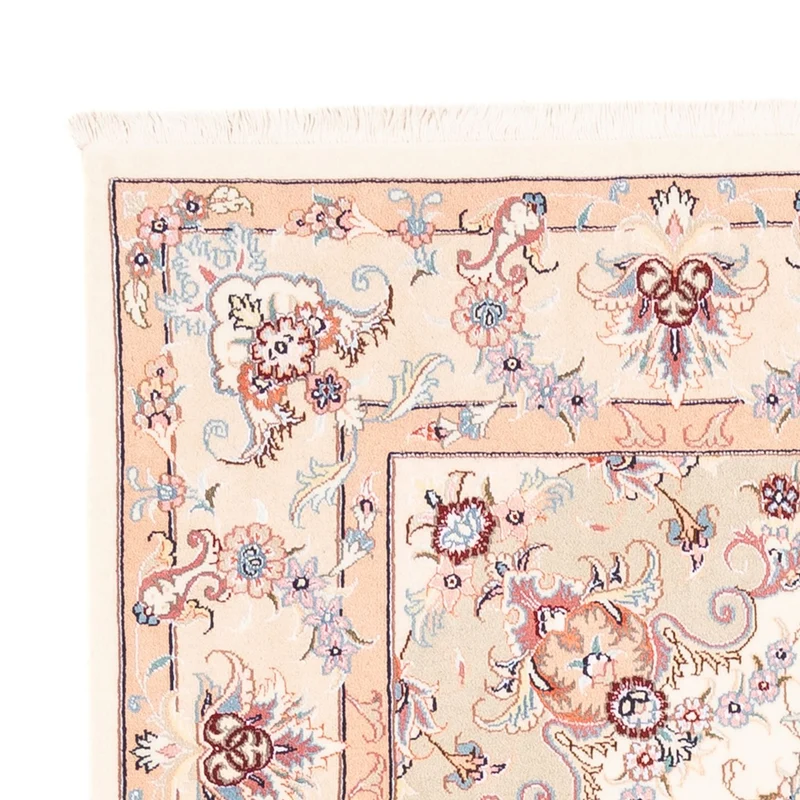 Täbriz Teppich 150x202cm - Perserteppich - creme