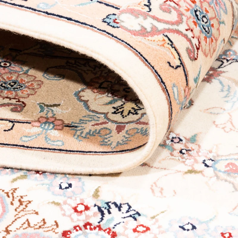 Täbriz Teppich 150x202cm - Perserteppich - creme