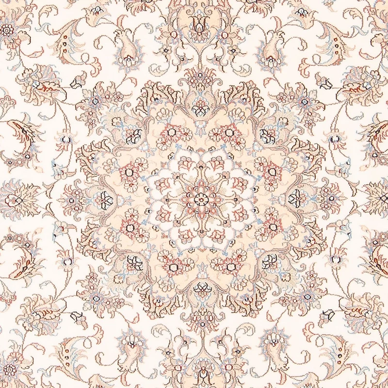 Täbriz - 50 Raj Teppich 151x200cm - Perserteppich - creme