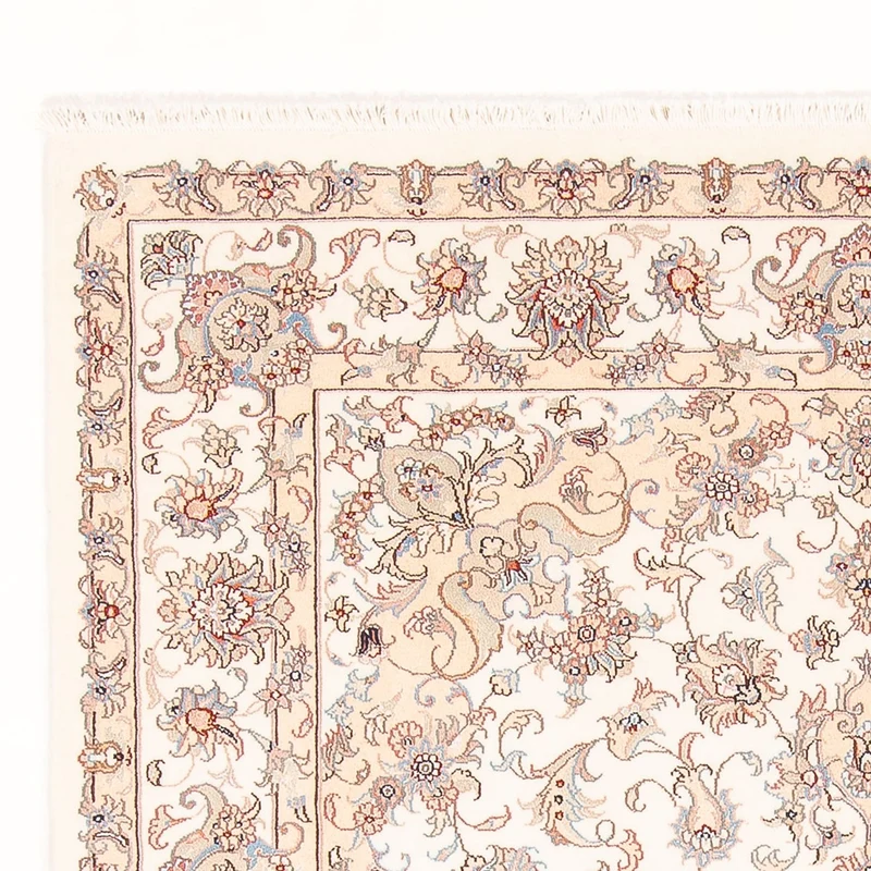 Täbriz - 50 Raj Teppich 151x200cm - Perserteppich - creme