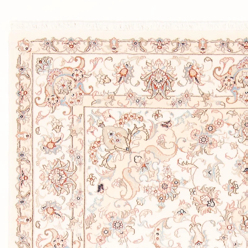 Täbriz - 50 Raj Teppich 150x201cm - Perserteppich - creme